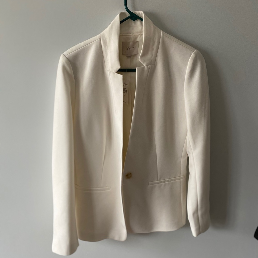 NWT Loft tuxedo lapel work blazer